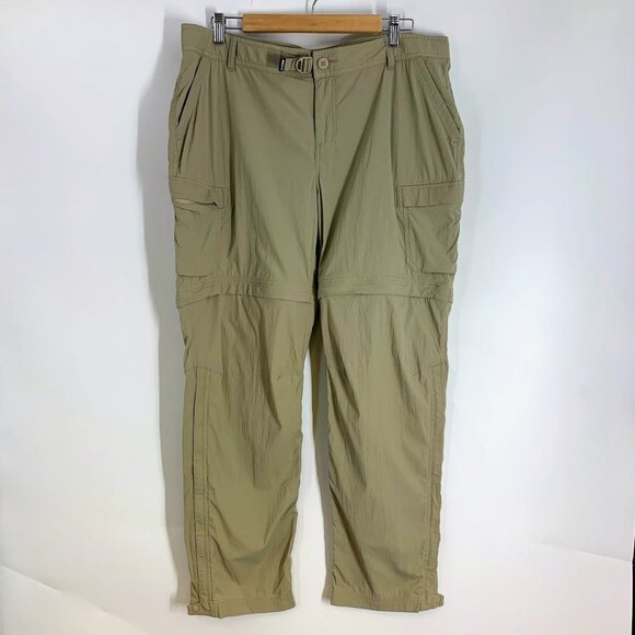 REI Co-op Women's Sahara Convertible Zip Shorts Snap Ankle Taper Pants Size‎ 16P - Picture 1 of 14